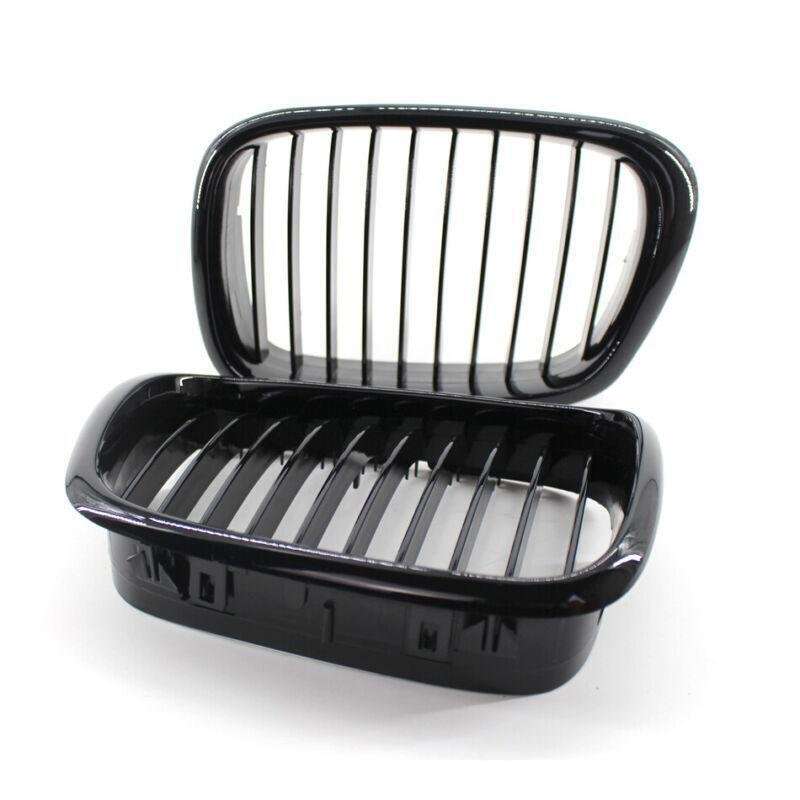 Pair of Front Kidney Grille fit for BMW E39 M5 1999-2003 5 Series Gloss Black