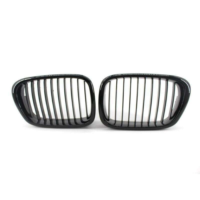Pair of Front Kidney Grille fit for BMW E39 M5 1999-2003 5 Series Gloss Black