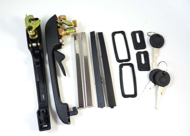 Door Handle Front Left &amp; Right Outside Key For VW Golf Jetta Rabbit 191837205A