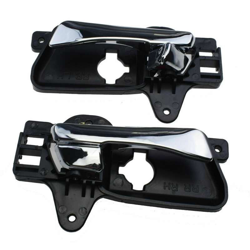 Chrome Inside Door Handles Rear Left &amp; Right For 2009-2012 Hyundai Elantra 2.0L