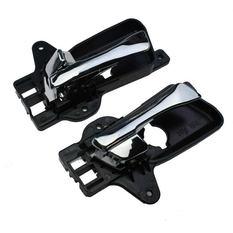 Chrome Inside Door Handles Rear Left &amp; Right For 2009-2012 Hyundai Elantra 2.0L