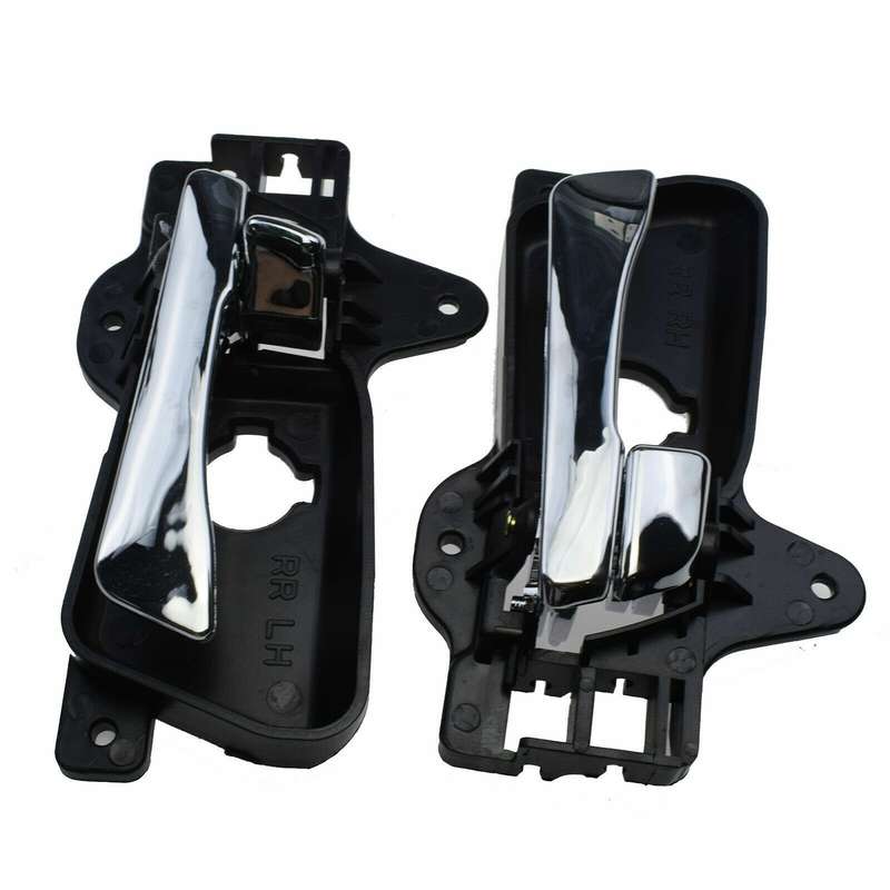 Chrome Inside Door Handles Rear Left &amp; Right For 2009-2012 Hyundai Elantra 2.0L