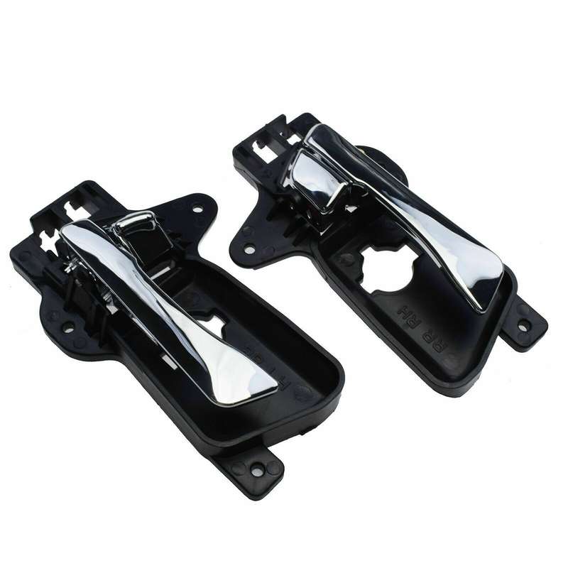 Chrome Inside Door Handles Rear Left &amp; Right For 2009-2012 Hyundai Elantra 2.0L
