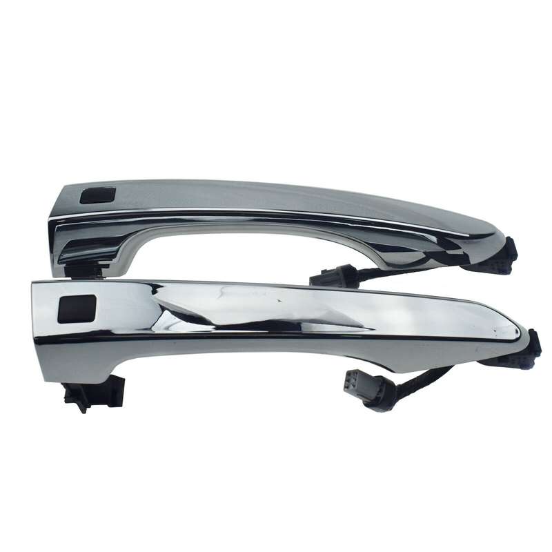 Chrome Front Left &amp; Right Door Smart Key Handles Pair For Hyundai Tucson 2016-20