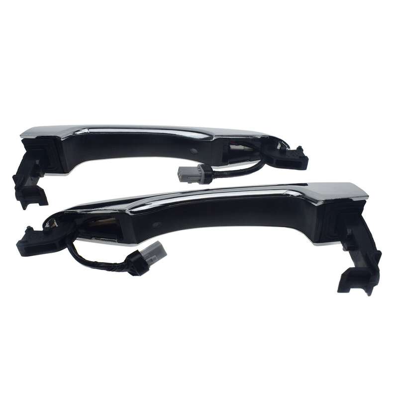 Chrome Front Left &amp; Right Door Smart Key Handles Pair For Hyundai Tucson 2016-20