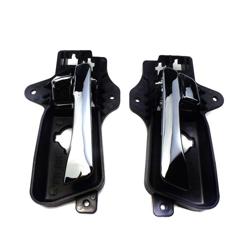 Chrome Inside Door Handles Front Left &amp; Right For 2009-2012 Hyundai Elantra 2.0L