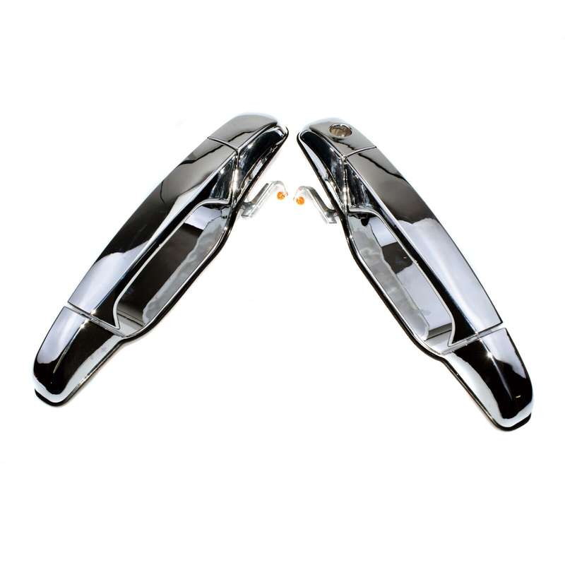 Outside Chrome Door Handles Front L &amp; R For Chevrolet Tahoe Silverado GMC Sierra