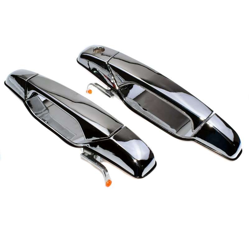 Outside Chrome Door Handles Front L &amp; R For Chevrolet Tahoe Silverado GMC Sierra