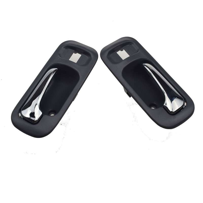 Left &amp; Right Chrome Inside Door Handles Gray Pair For Honda CR-V Odyssey