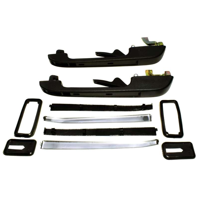 193839205 NEW 2 Pcs Door Handle Rear Left Right Outside Fit For VW Golf Jetta