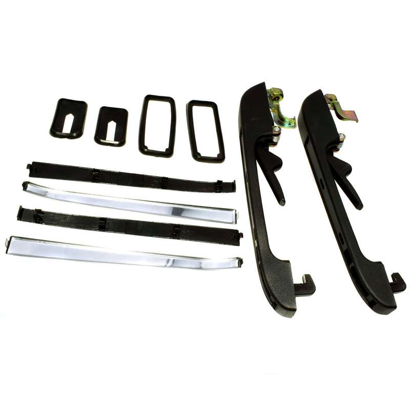 193839205 NEW 2 Pcs Door Handle Rear Left Right Outside Fit For VW Golf Jetta