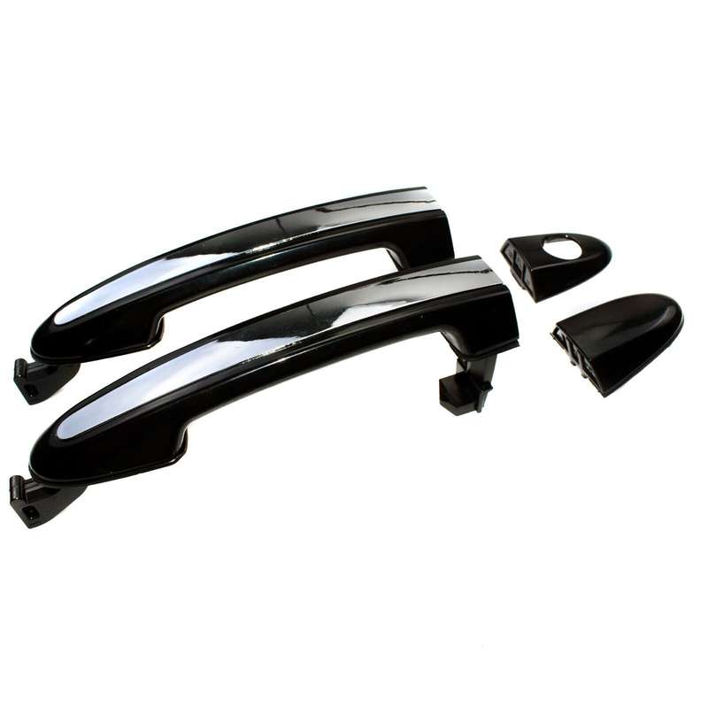 Outside Door Handles Chrome Pair Front Left &amp; Right For Hyundai Santa Fe 2007-12