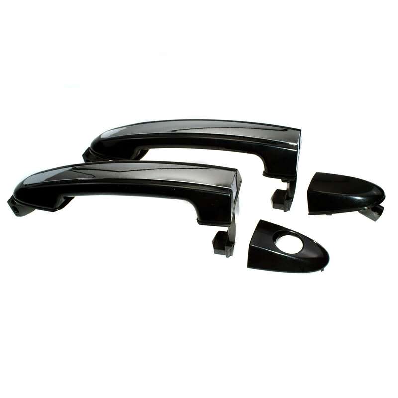 Outside Door Handles Chrome Pair Front Left &amp; Right For Hyundai Santa Fe 2007-12