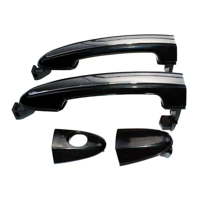 Outside Door Handles Chrome Pair Front Left &amp; Right For Hyundai Santa Fe 2007-12