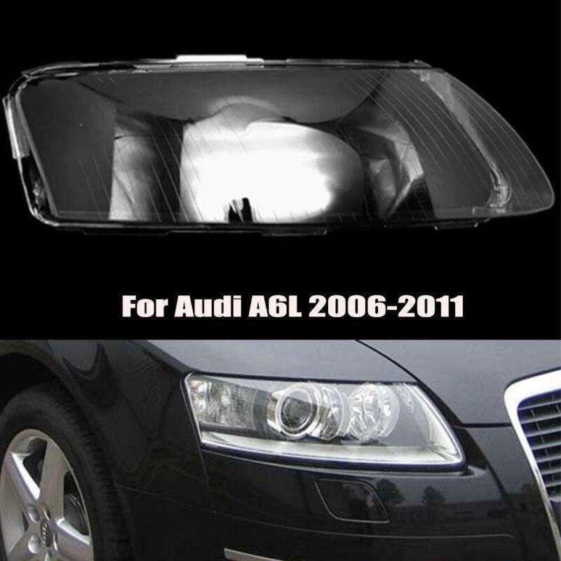 Right Side Headlight Headlamp Clear Lens Cover Shell For Audi A6L 2006-2011