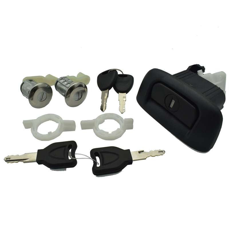 Tailgate Boot Trunk Lock &amp; Door Lock Cylinder Kit For Renault Clio Thalia