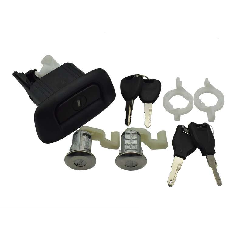 Tailgate Boot Trunk Lock &amp; Door Lock Cylinder Kit For Renault Clio Thalia