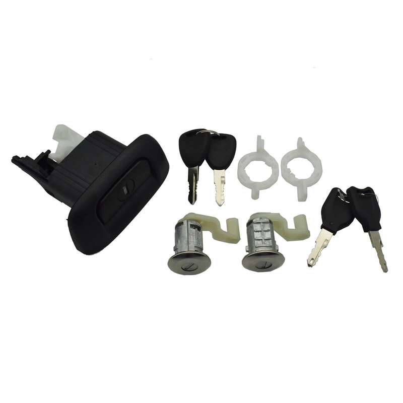 Tailgate Boot Trunk Lock &amp; Door Lock Cylinder Kit For Renault Clio Thalia