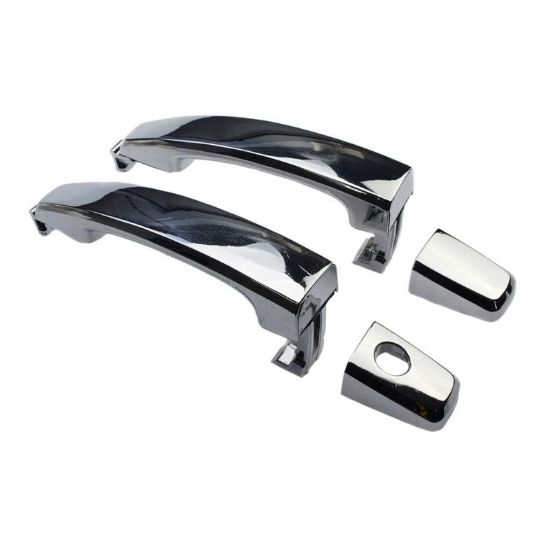 Chrome Exterior Door Handle 2PCS Front Left &amp; Right For Chevrolet Aveo 2007-2009