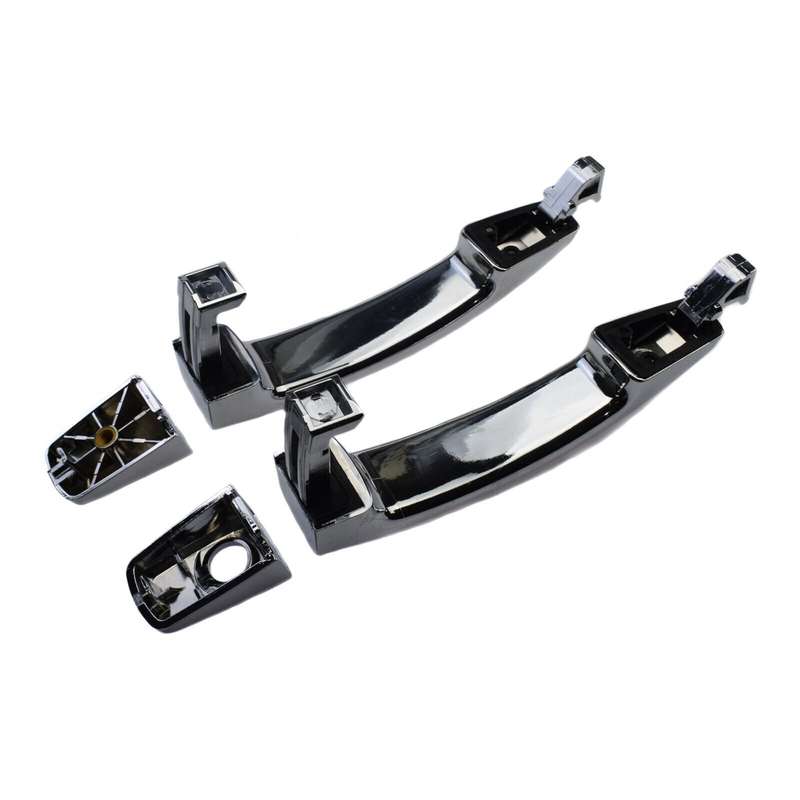Chrome Exterior Door Handle 2PCS Front Left &amp; Right For Chevrolet Aveo 2007-2009