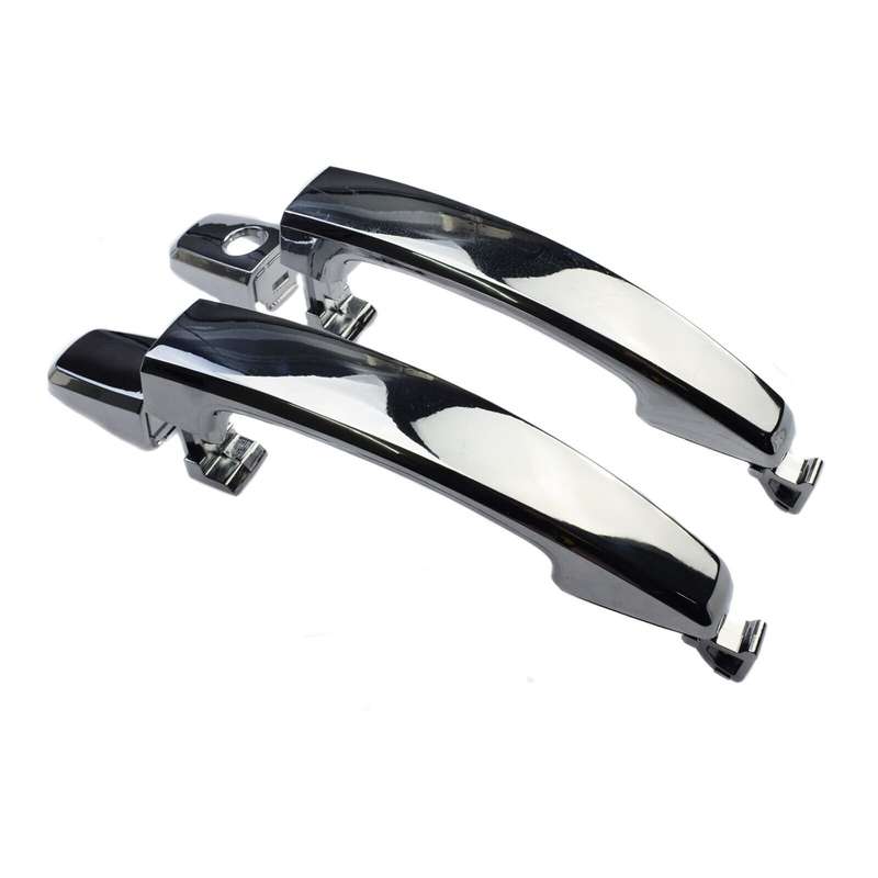 Chrome Exterior Door Handle 2PCS Front Left &amp; Right For Chevrolet Aveo 2007-2009