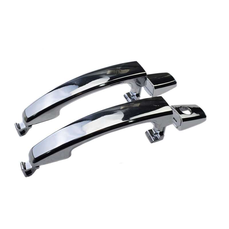Chrome Exterior Door Handle 2PCS Front Left &amp; Right For Chevrolet Aveo 2007-2009