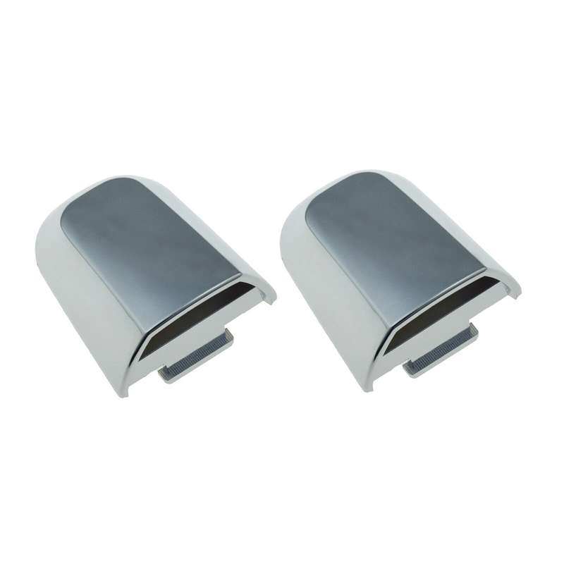 Rear Left &amp; Right Outer Door Handle Caps Chrome Pair For Mitsubishi Montero L200