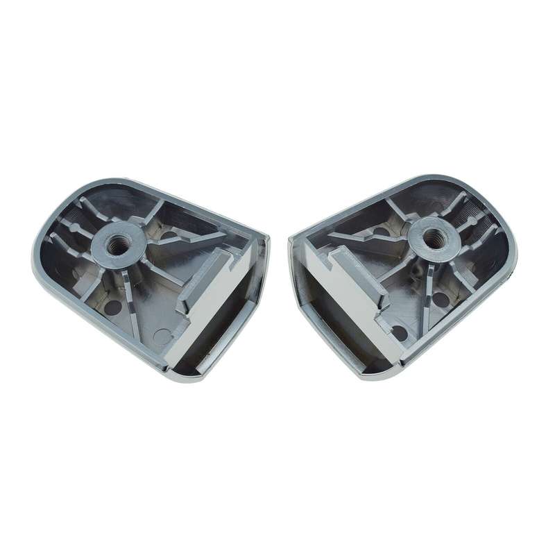 Rear Left &amp; Right Outer Door Handle Caps Chrome Pair For Mitsubishi Montero L200