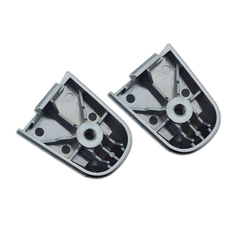 Rear Left &amp; Right Outer Door Handle Caps Chrome Pair For Mitsubishi Montero L200