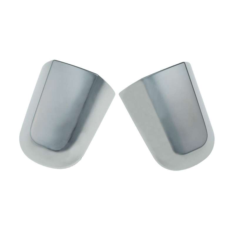 Rear Left &amp; Right Outer Door Handle Caps Chrome Pair For Mitsubishi Montero L200