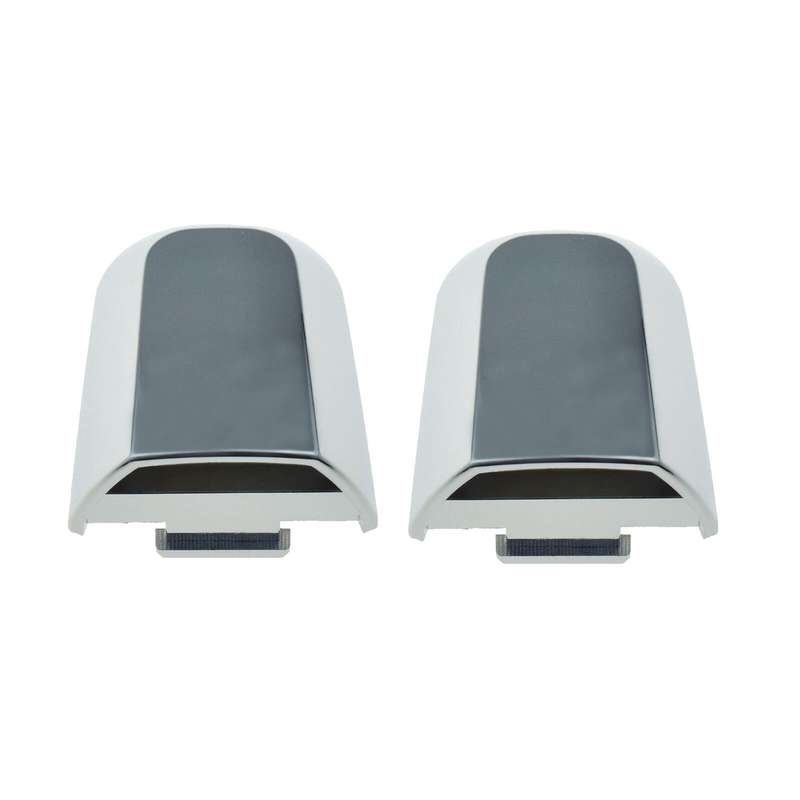 Rear Left &amp; Right Outer Door Handle Caps Chrome Pair For Mitsubishi Montero L200