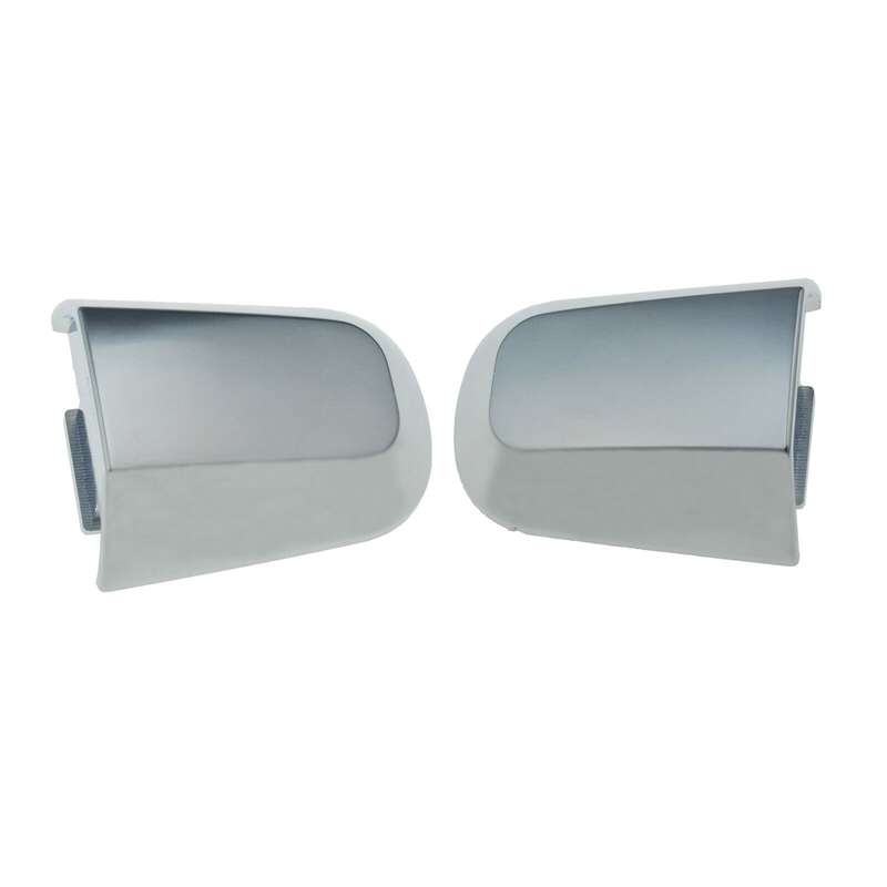 Rear Left &amp; Right Outer Door Handle Caps Chrome Pair For Mitsubishi Montero L200