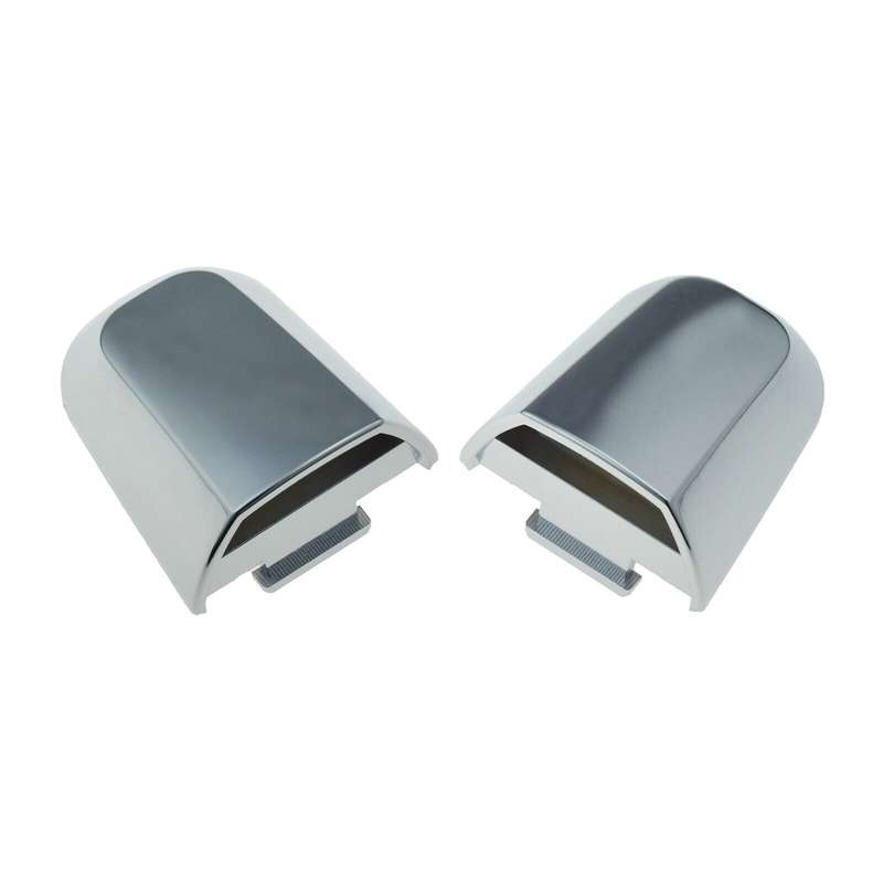 Rear Left &amp; Right Outer Door Handle Caps Chrome Pair For Mitsubishi Montero L200