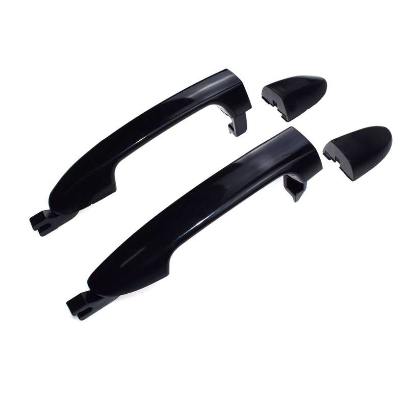 Outside Door Handles Pair Rear Left Driver Right Passenger Primed Black For Kia