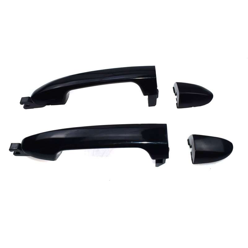 Outside Door Handles Pair Rear Left Driver Right Passenger Primed Black For Kia