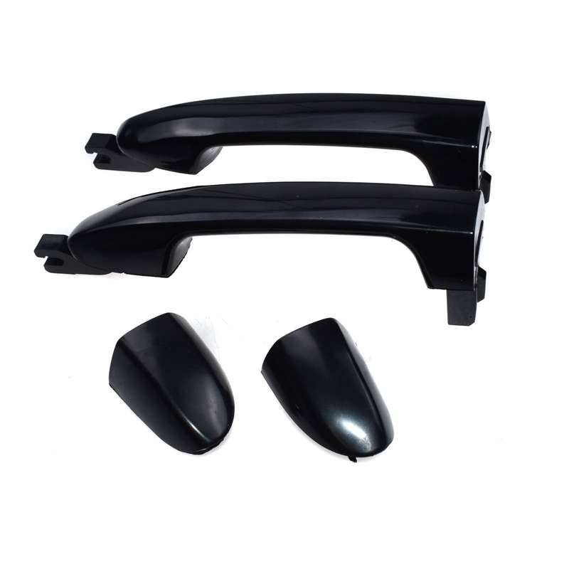 Outside Door Handles Pair Rear Left Driver Right Passenger Primed Black For Kia