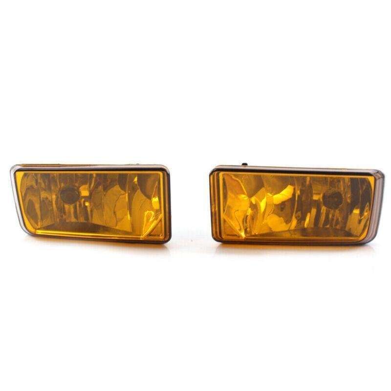 One Pair Fit for 07-13 Chevy Silverado Tahoe Avalanche Bumper Fog LightsAmber