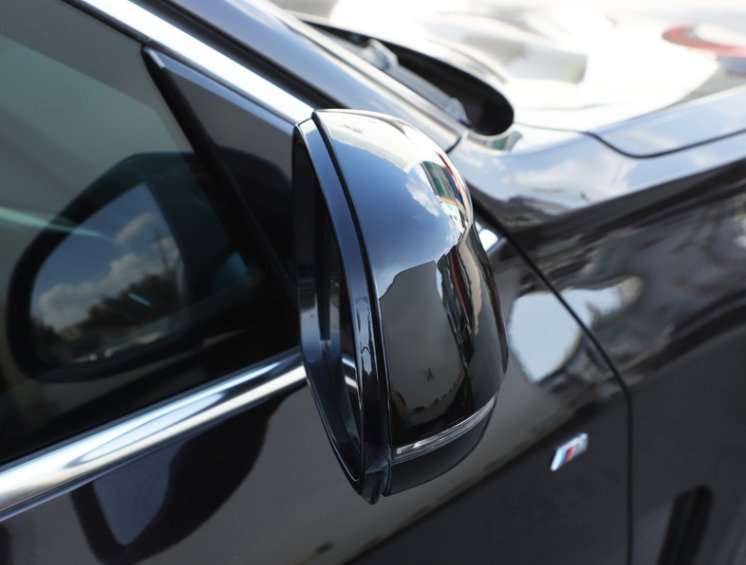 Glossy black For BMW X5 X7 2019-2022 Rear Side Rearview Mirror Cover Trim Decor