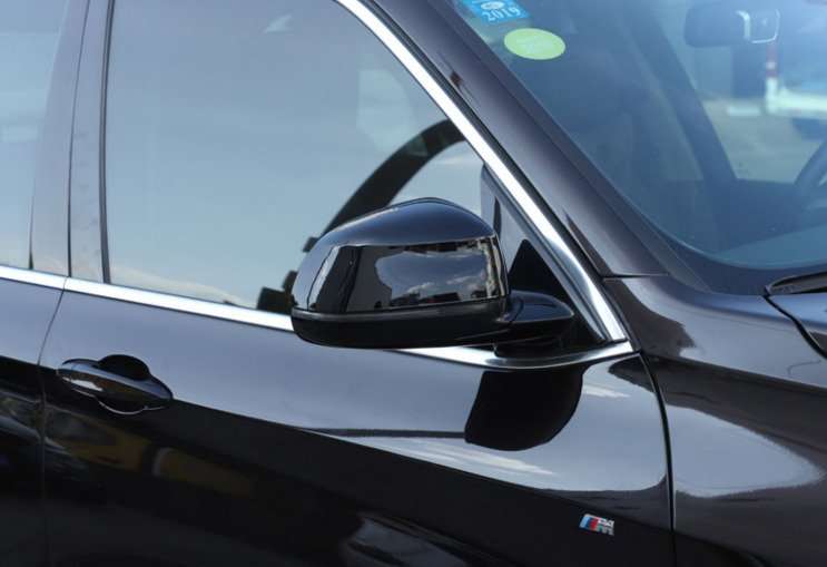 Glossy black For BMW X5 X7 2019-2022 Rear Side Rearview Mirror Cover Trim Decor