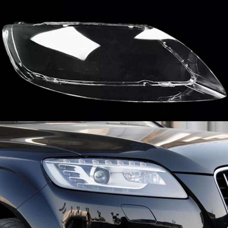 Pair Headlight Headlamp Lens Cover Clear Shell For Audi Q7 2006-2015 Right&amp;Left
