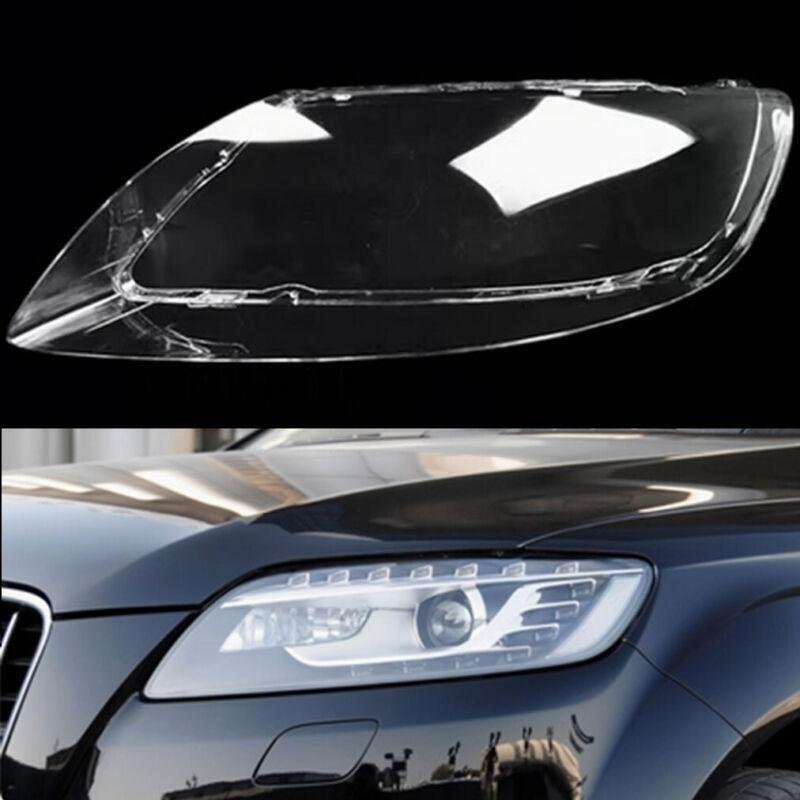 Pair Headlight Headlamp Lens Cover Clear Shell For Audi Q7 2006-2015 Right&amp;Left