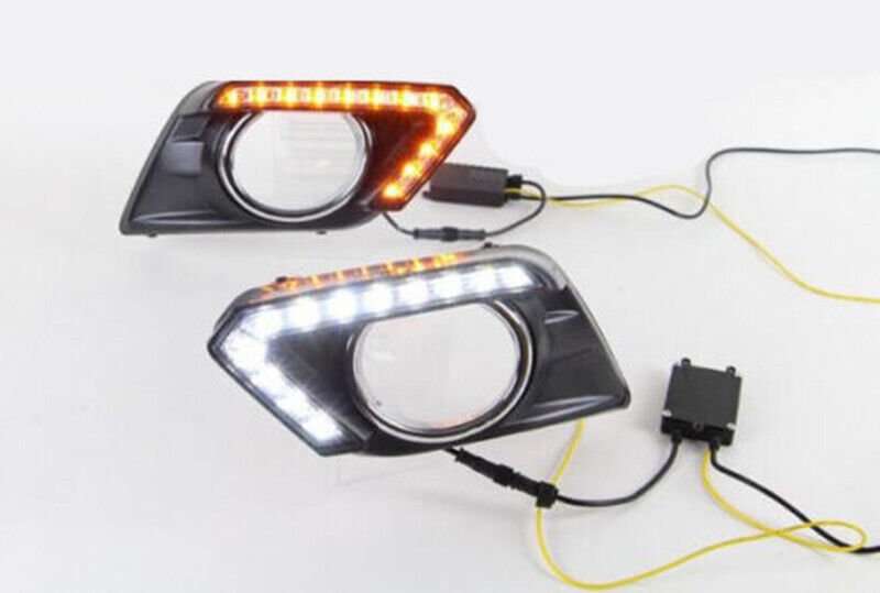 For Nissan Rogue 2014-2016 LED DRL Front Fog Lamp Turn Signal brake Light Sets