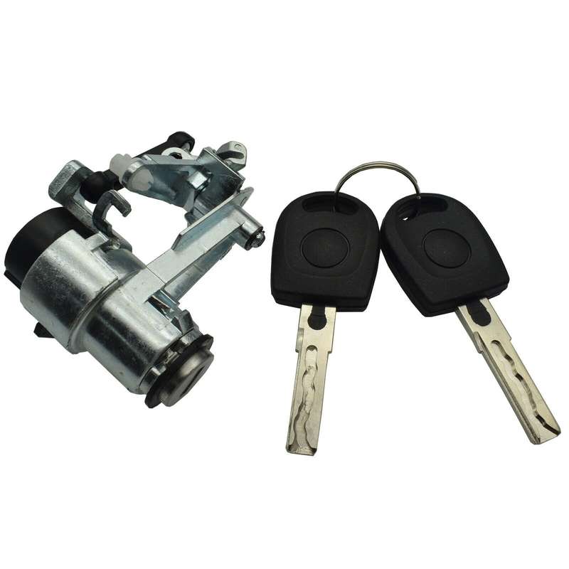 Tailgate Rear Boot Lock Barrel w/ 2 Keys 1J6827297G For VW Golf Lupo Seat Arosa