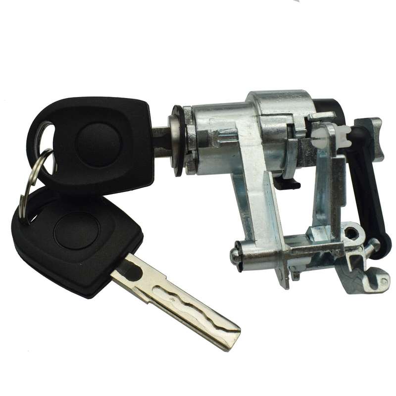 Tailgate Rear Boot Lock Barrel w/ 2 Keys 1J6827297G For VW Golf Lupo Seat Arosa