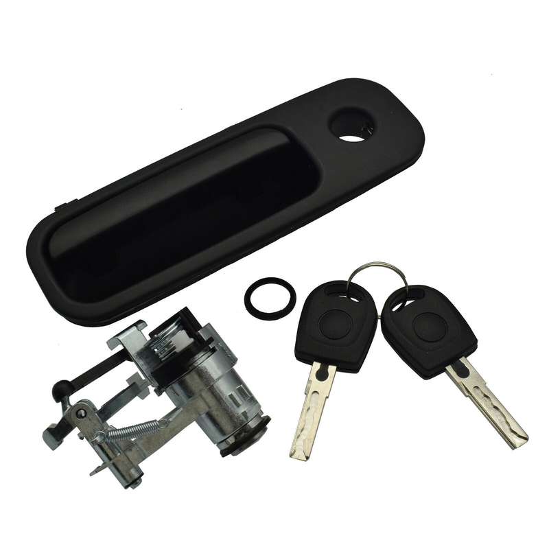 Tailgate Door Handle &amp; Boot Lock Barrel w/ 2 Keys For VW Golf Lupo Seat Arosa