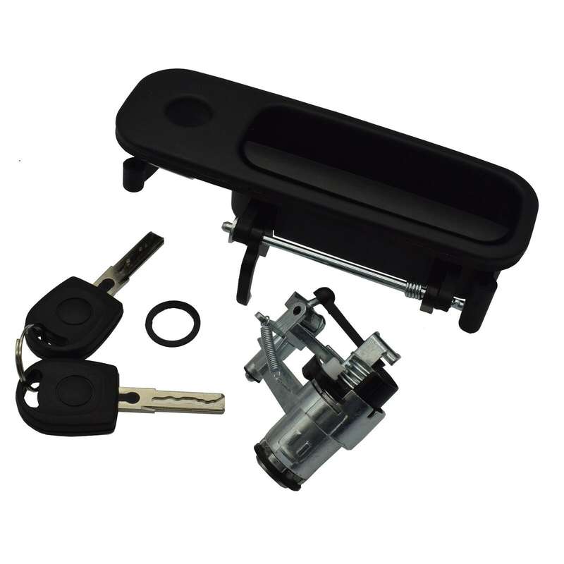 Tailgate Door Handle &amp; Boot Lock Barrel w/ 2 Keys For VW Golf Lupo Seat Arosa
