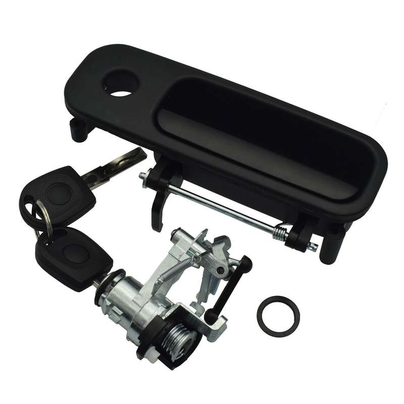 Tailgate Door Handle &amp; Boot Lock Barrel w/ 2 Keys For VW Golf Lupo Seat Arosa