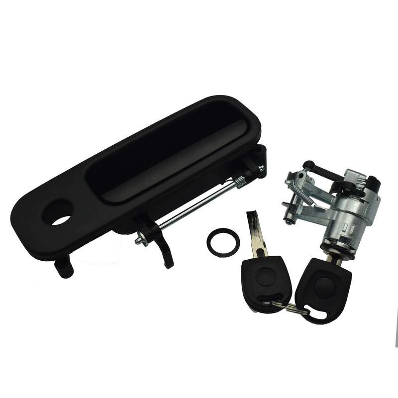 Tailgate Door Handle &amp; Boot Lock Barrel w/ 2 Keys For VW Golf Lupo Seat Arosa