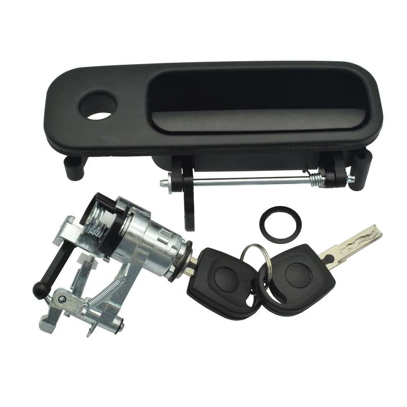 Tailgate Door Handle &amp; Boot Lock Barrel w/ 2 Keys For VW Golf Lupo Seat Arosa