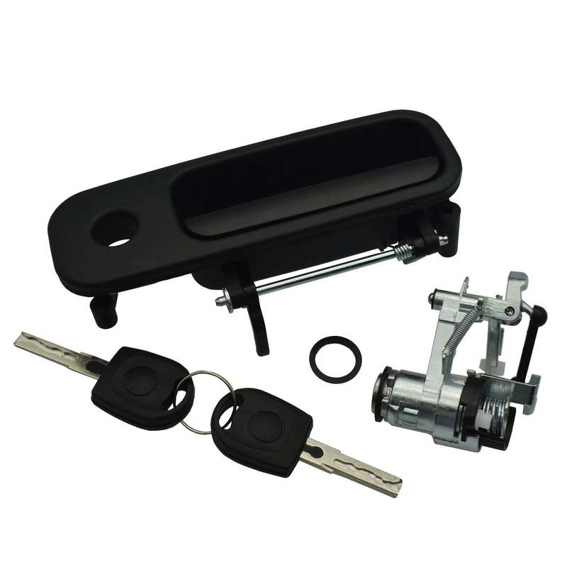 Tailgate Door Handle &amp; Boot Lock Barrel w/ 2 Keys For VW Golf Lupo Seat Arosa